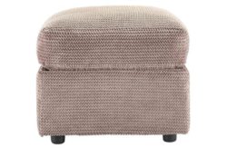 HOME Barney Fabric Footstool - Mink